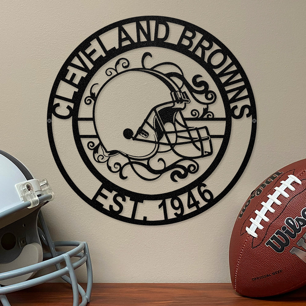 Cleveland Browns Laser Cut Metal Sign