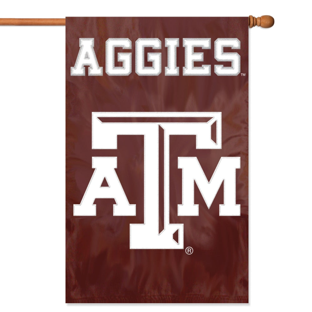 Texas A & M Aggies Applique Banner Flag
