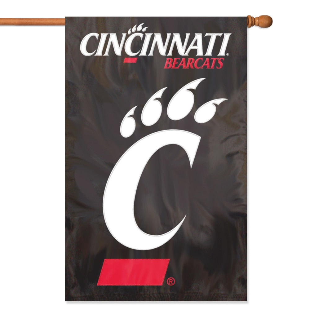 Cincinnati Bearcats Applique Banner Flag