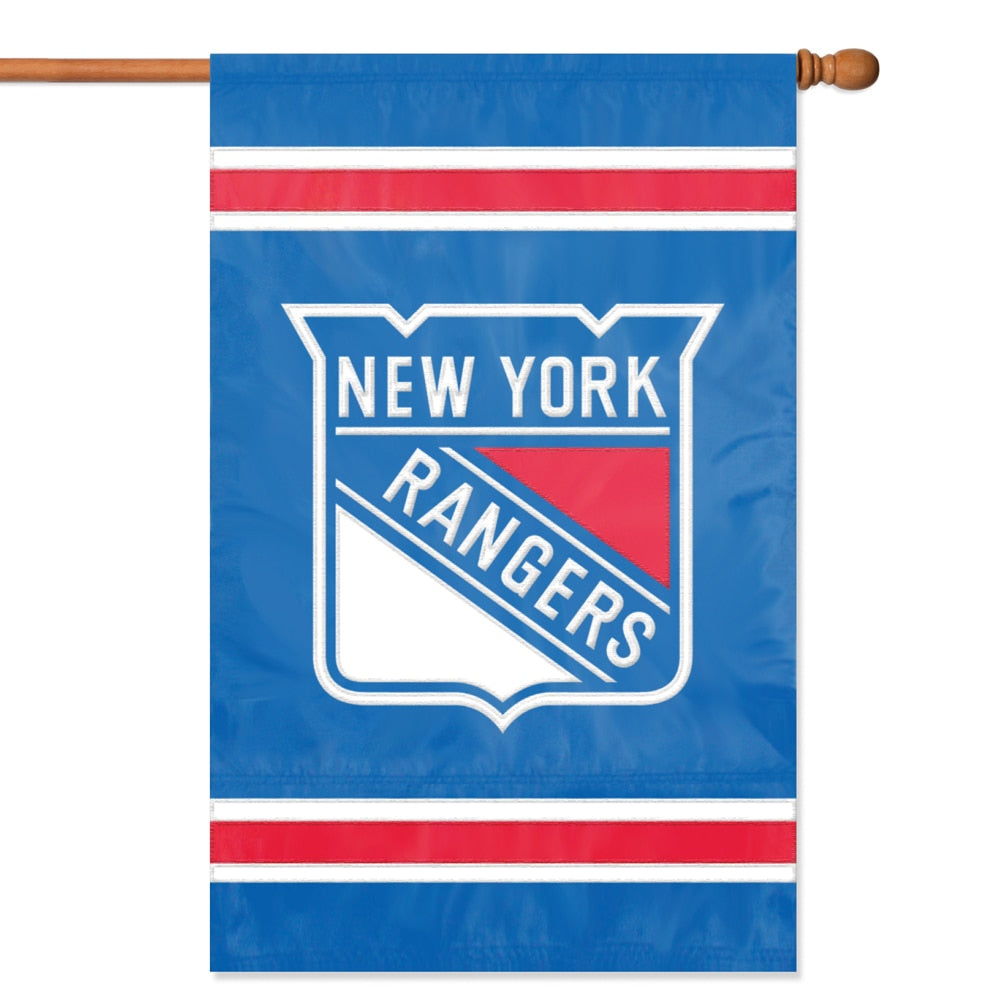 New York Rangers Applique Banner Flag