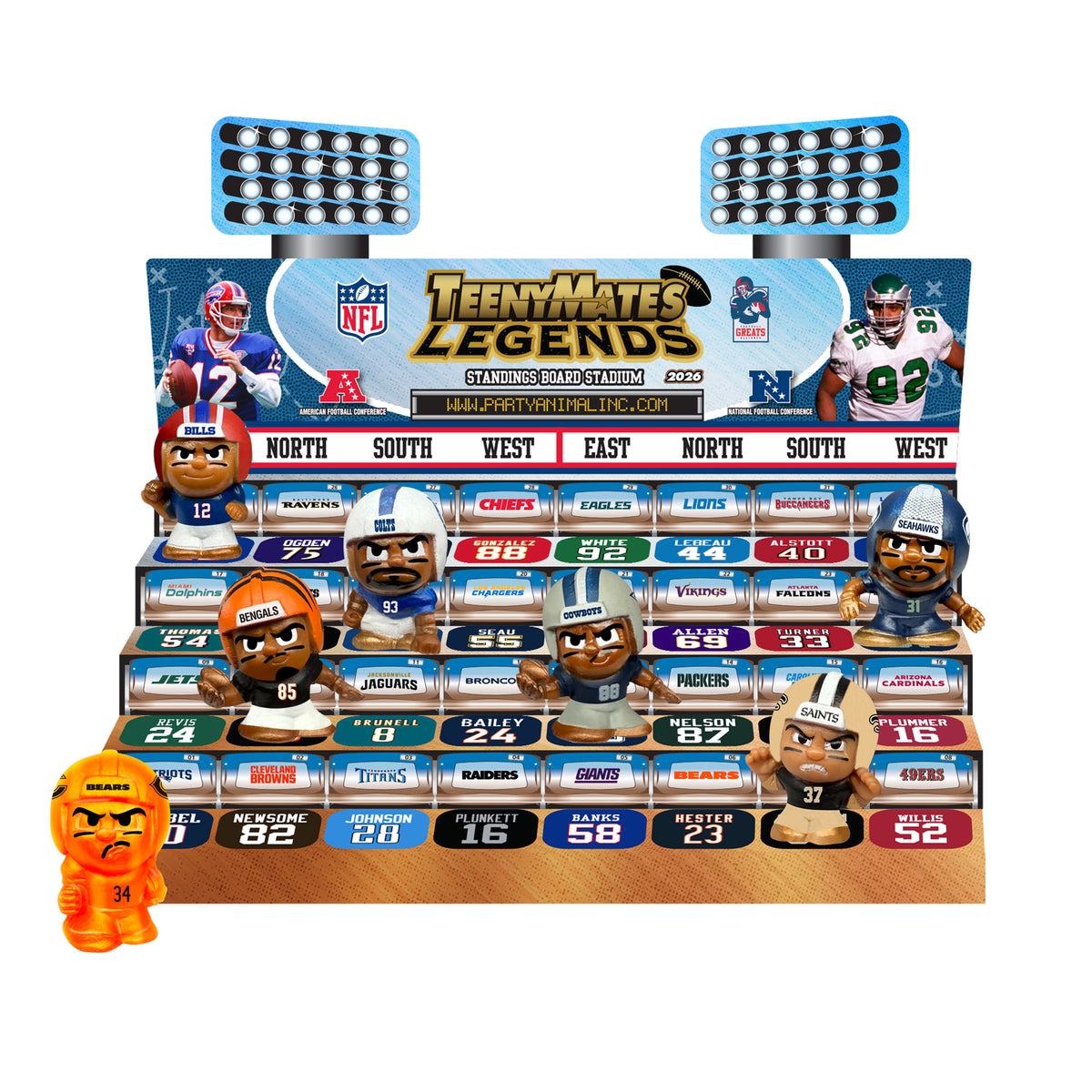 TeenyMates NFL Legends Collector Tin Series 2026