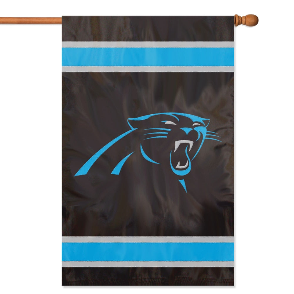 Carolina Panthers Applique Banner Flag