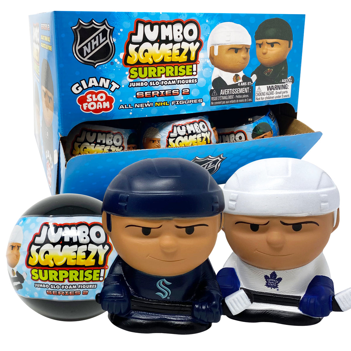 NHL Jumbo Squeezy Capsule Display 2024 - 18 ct
