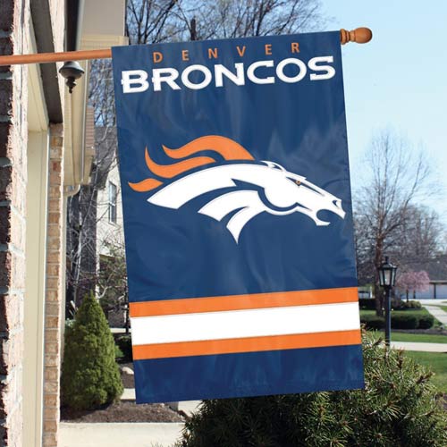 Denver Broncos Applique Banner Flag