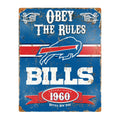 Buffalo Bills Pub-Style Embossed Metal Sign