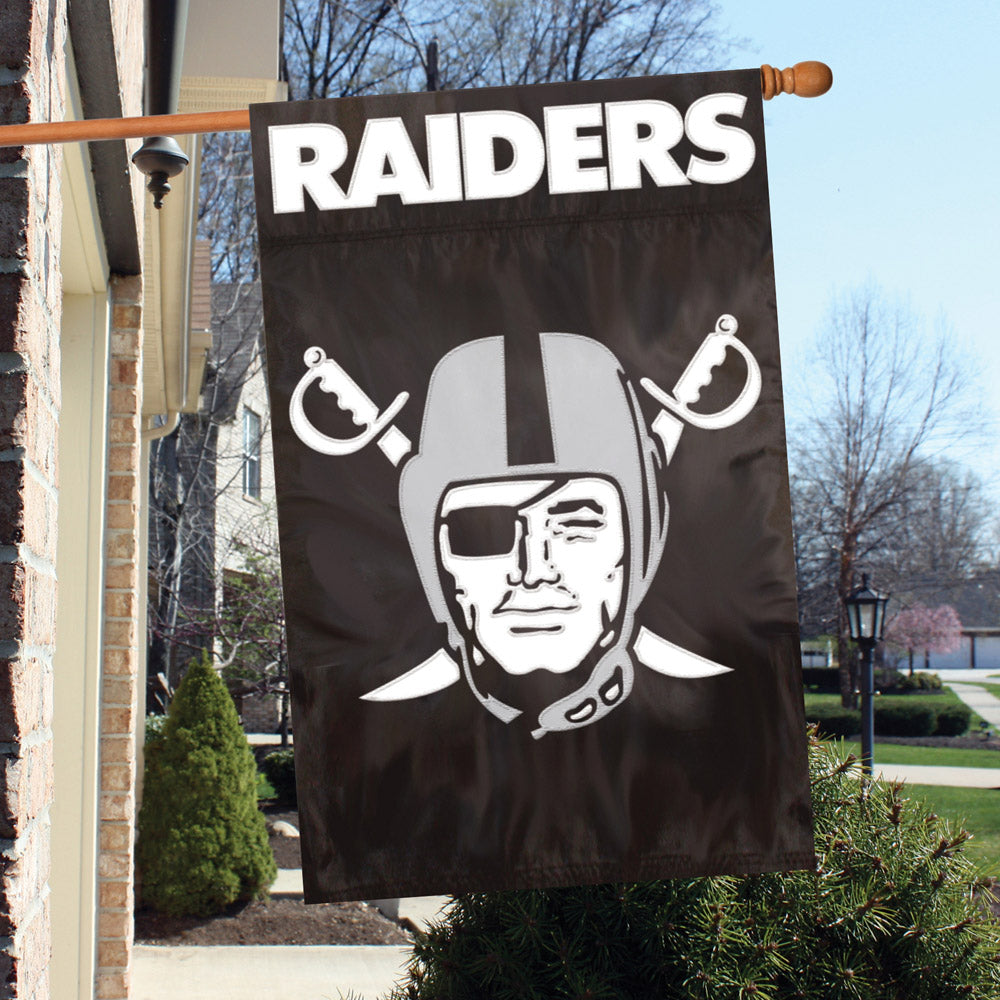 Las Vegas Raiders Applique Banner Flag