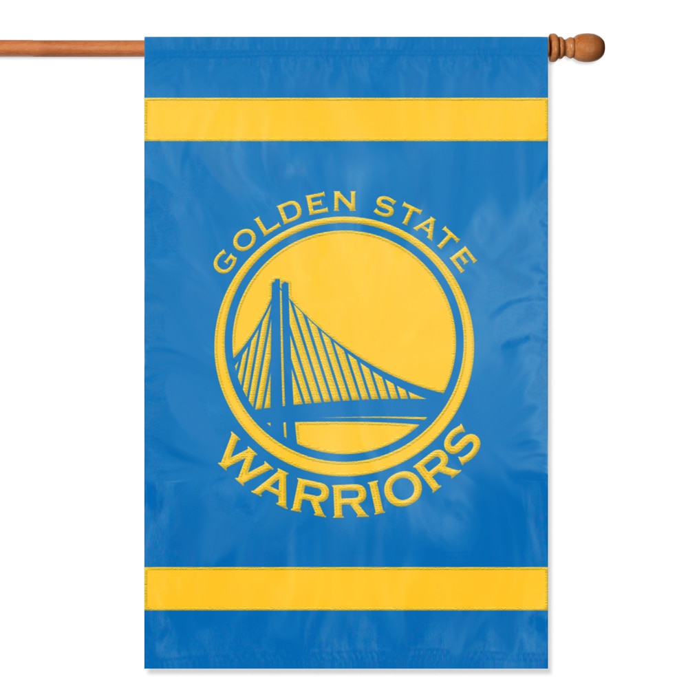 Golden State Warriors Applique Banner Flag
