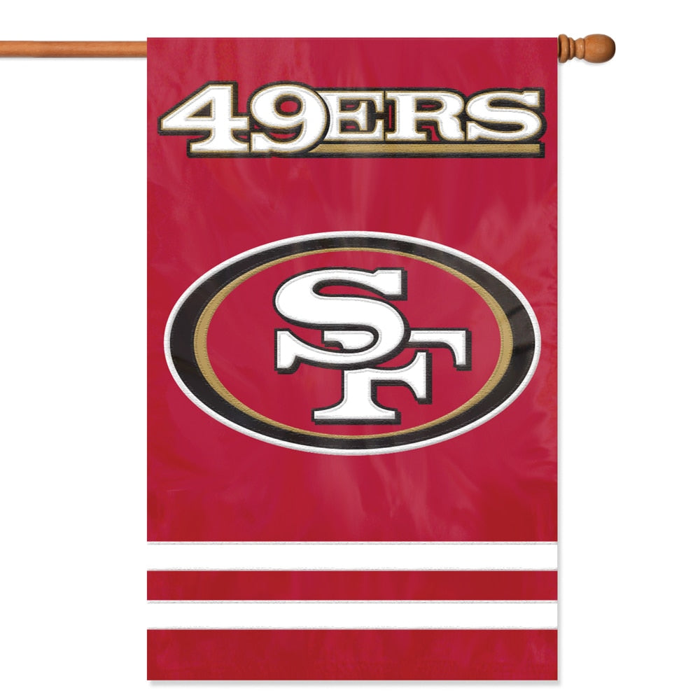 San Francisco 49ers Applique Banner Flag