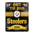 Pittsburgh Steelers Pub-Style Embossed Metal Sign