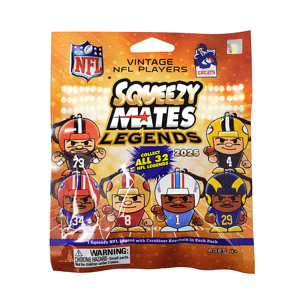 NFL SqueezyMates Legends Gravity Feed Display 2024