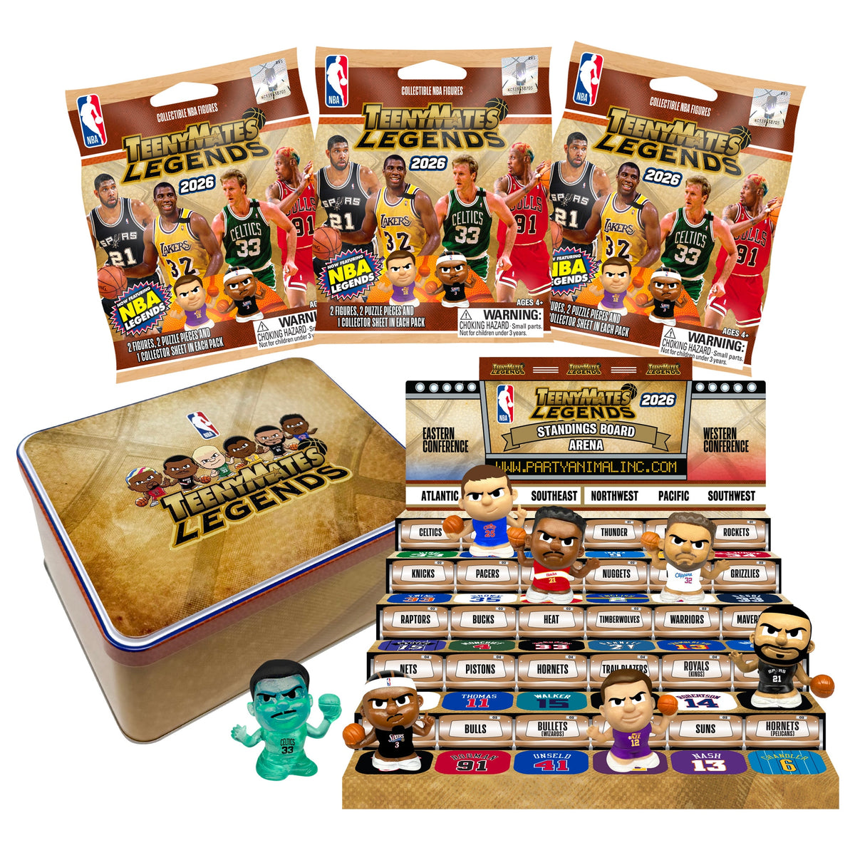 TeenyMates NBA Legends Collector Tin Series 2026