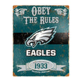 Philadelphia Eagles Pub-Style Embossed Metal Sign