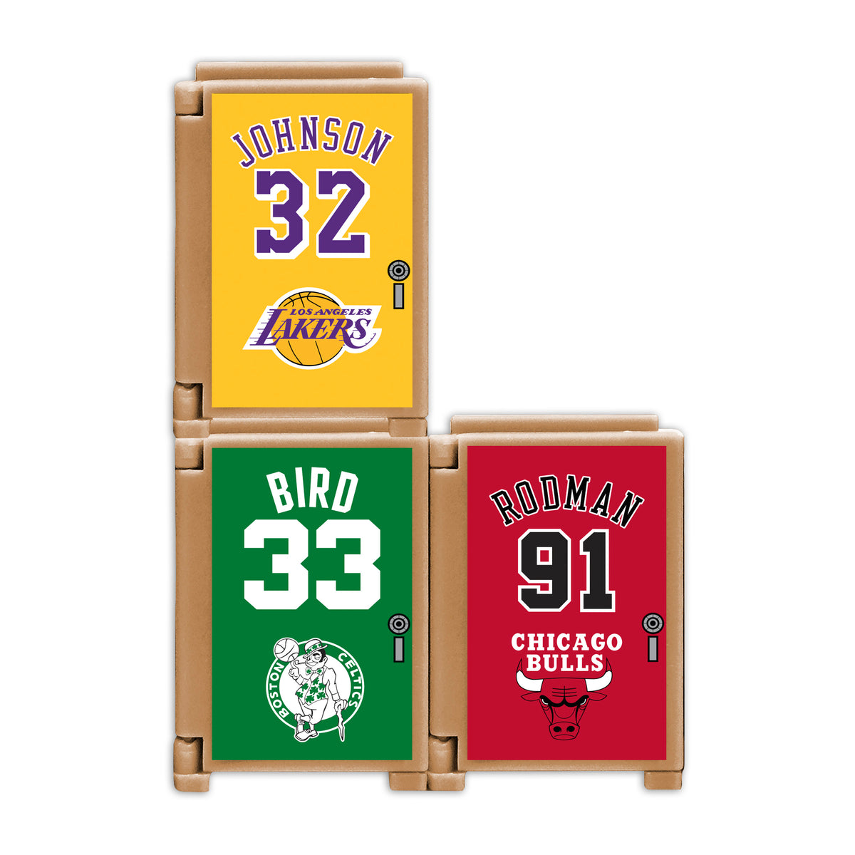 TeenyMates NBA Legends Locker Room Set Series 1
