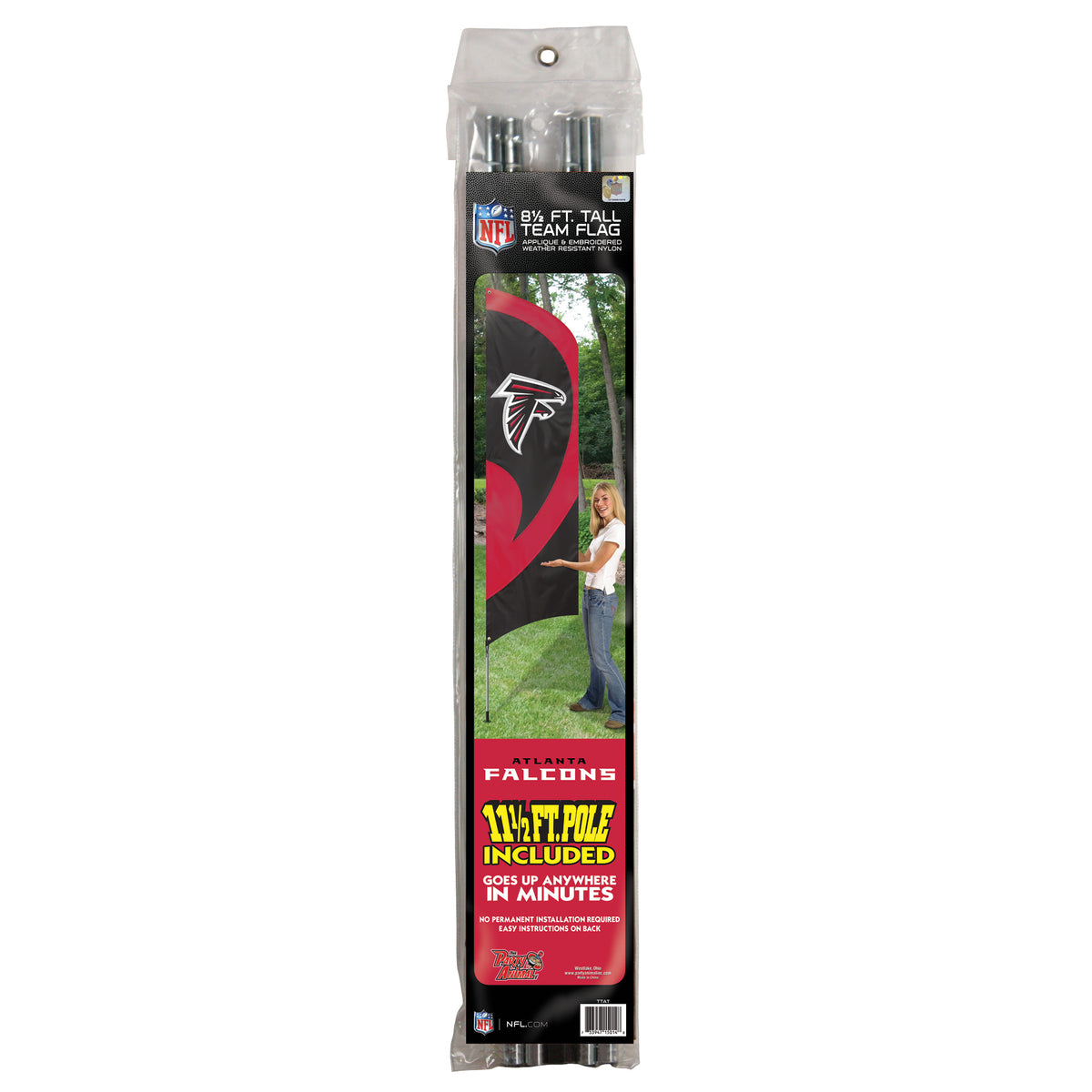Atlanta Falcons Tall Team Flag Kit