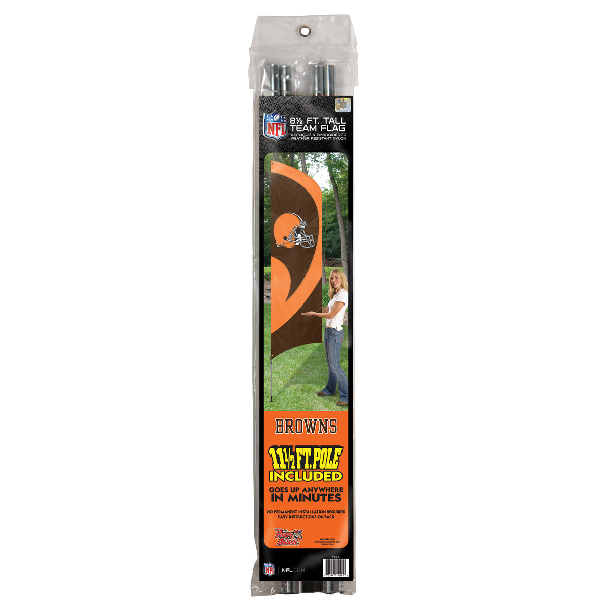Cleveland Browns Tall Team Flag Kit