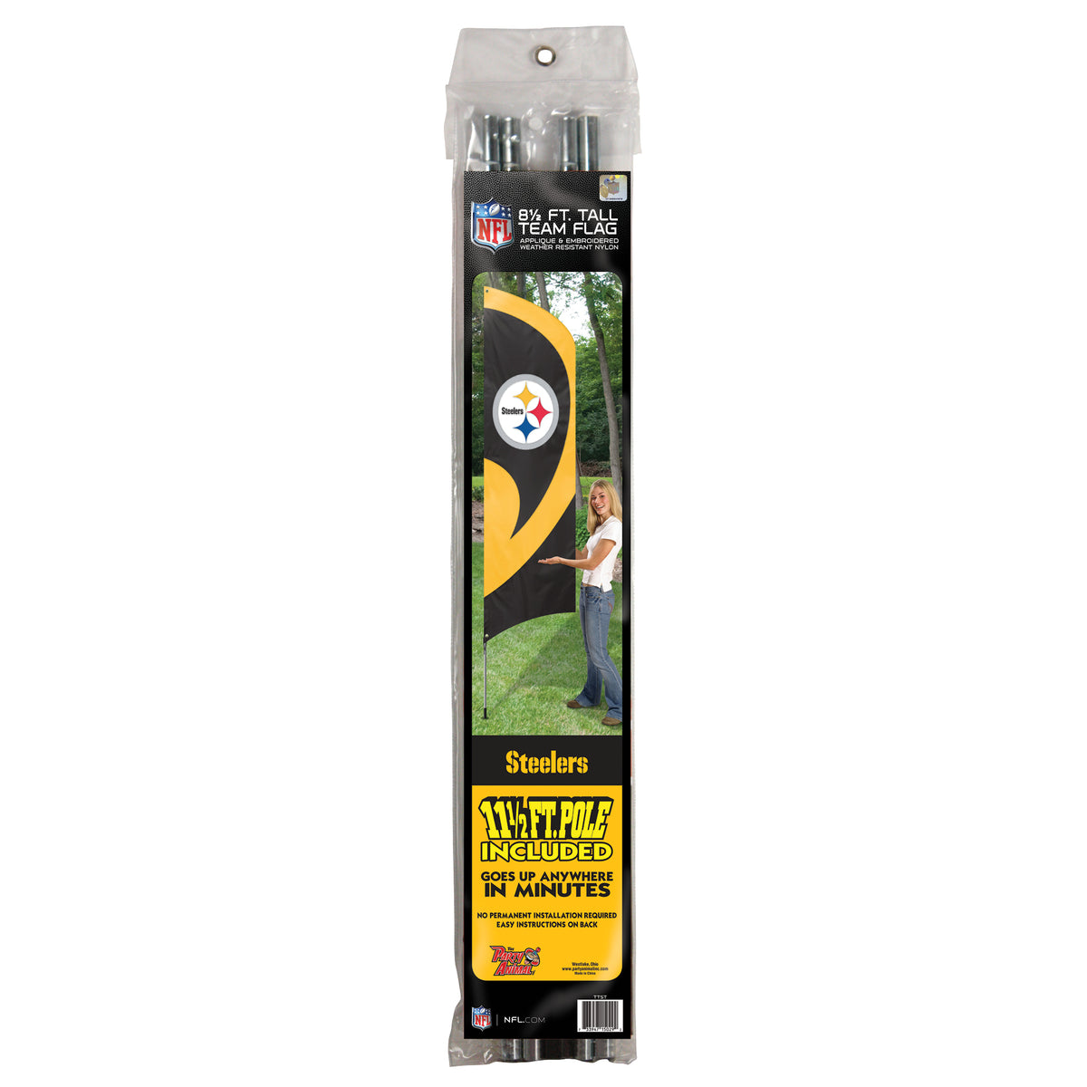 Pittsburgh Steelers Tall Team Flag Kit