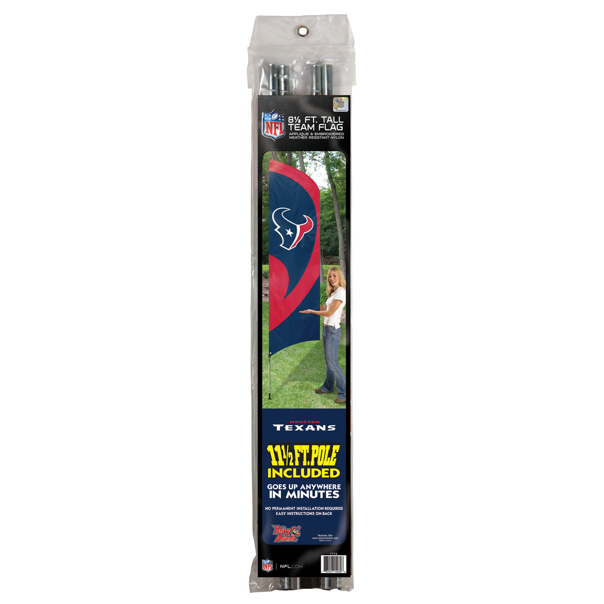 Houston Texans Tall Team Flag Kit