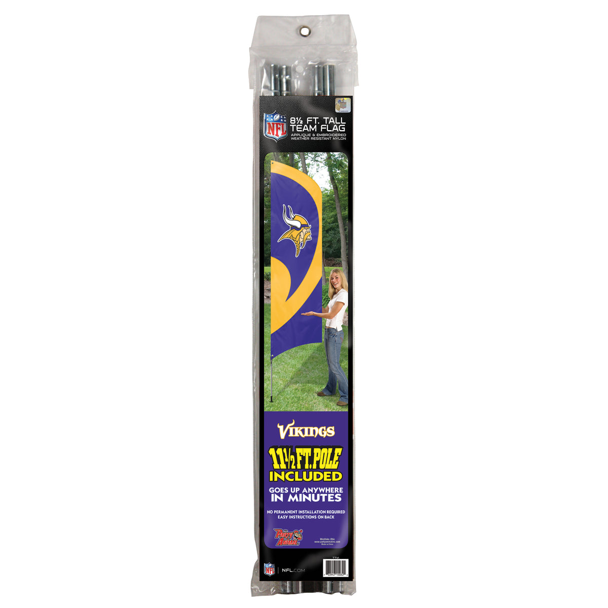 Minnesota Vikings Tall Team Flag Kit