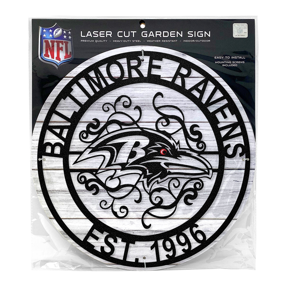 Baltimore Ravens Laser Cut Metal Sign