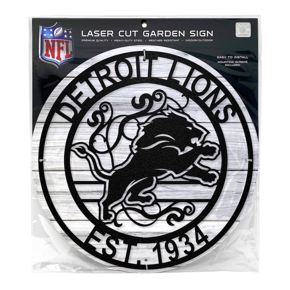Detroit Lions Laser Cut Metal Sign