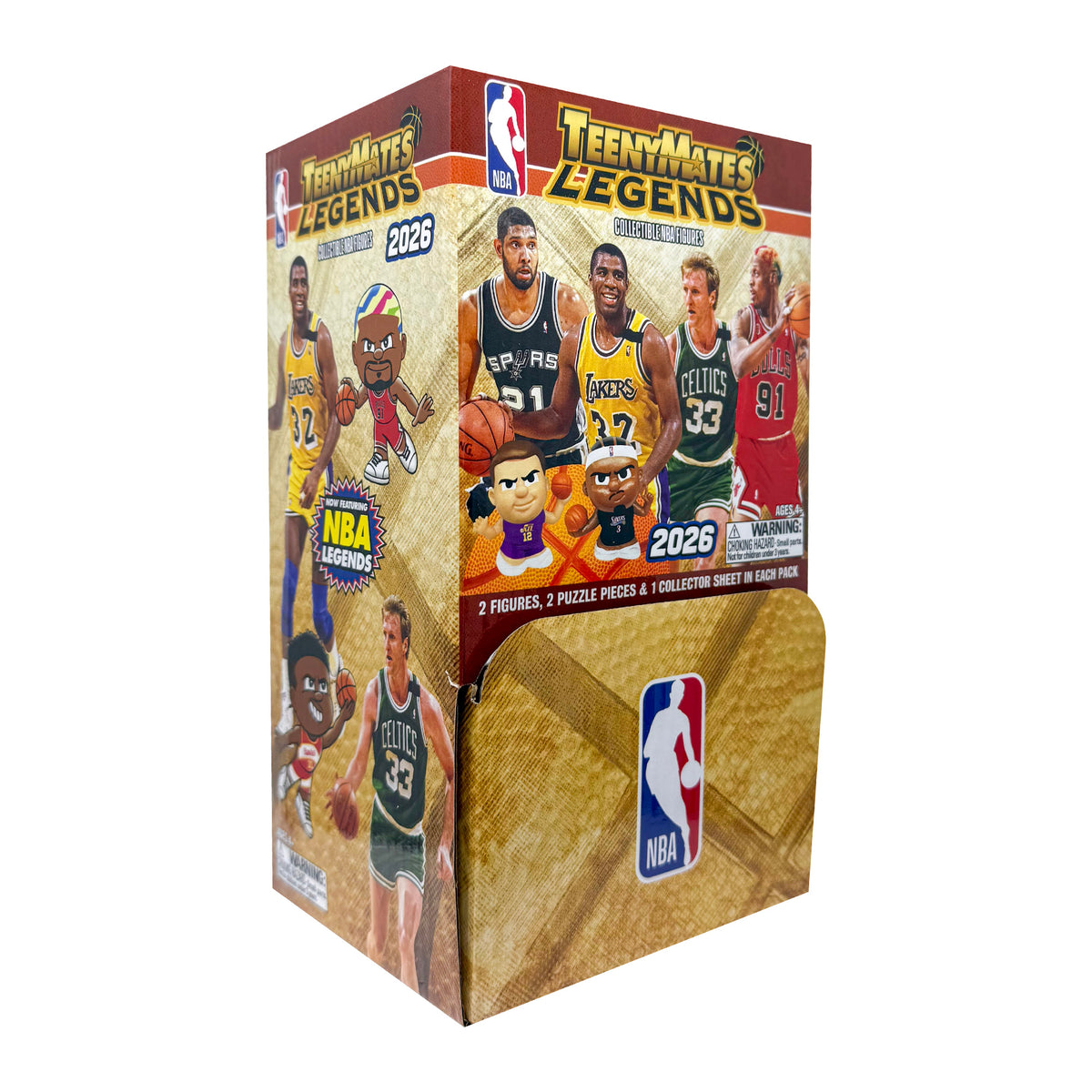 NBA Legends TeenyMates 2026 Gravity Feed Display 32ct