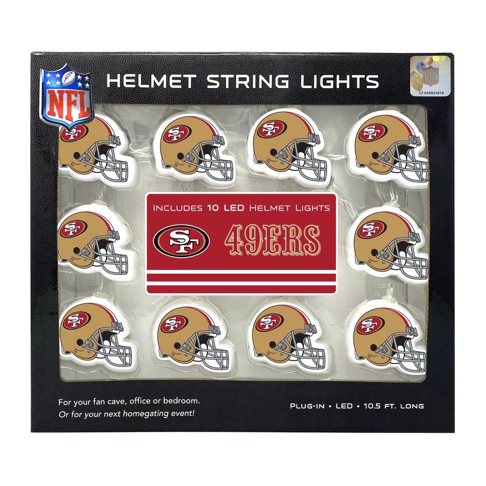 San Francisco 49ers Helmet String Lights