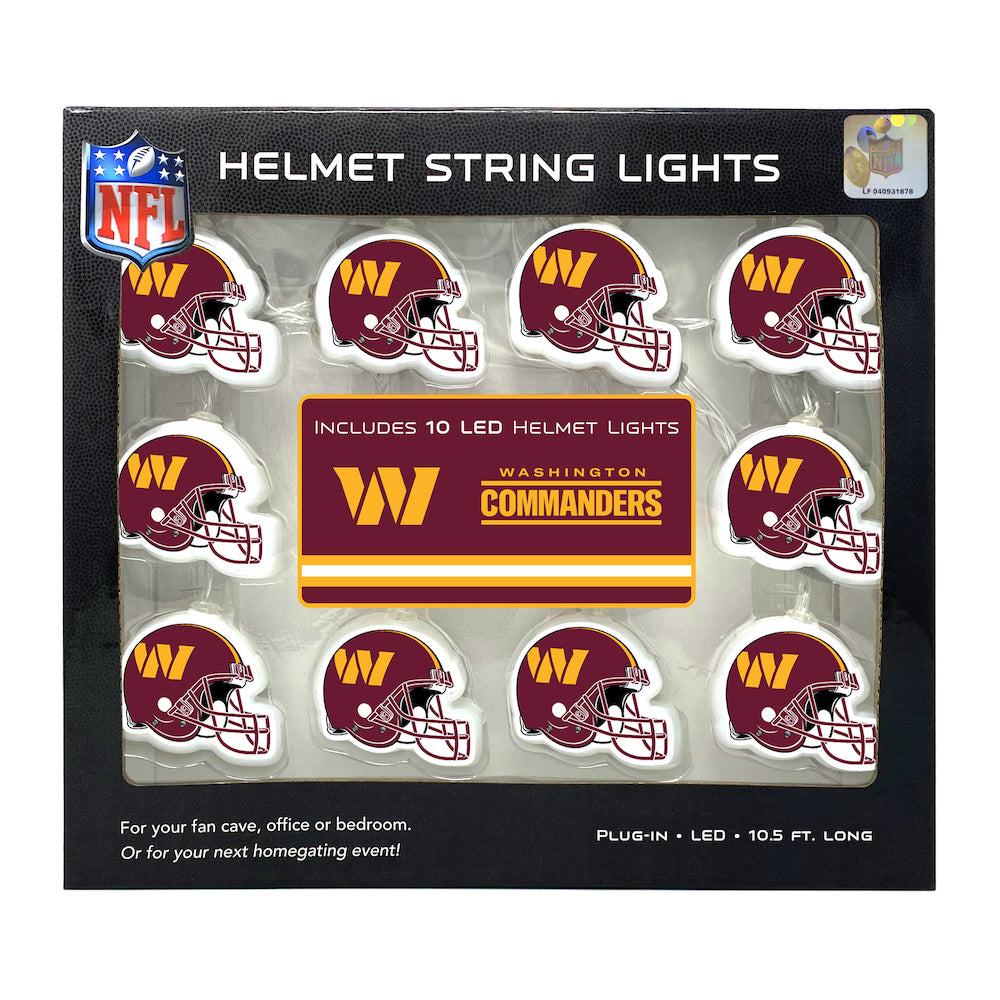 Washington Commanders Helmet String Lights