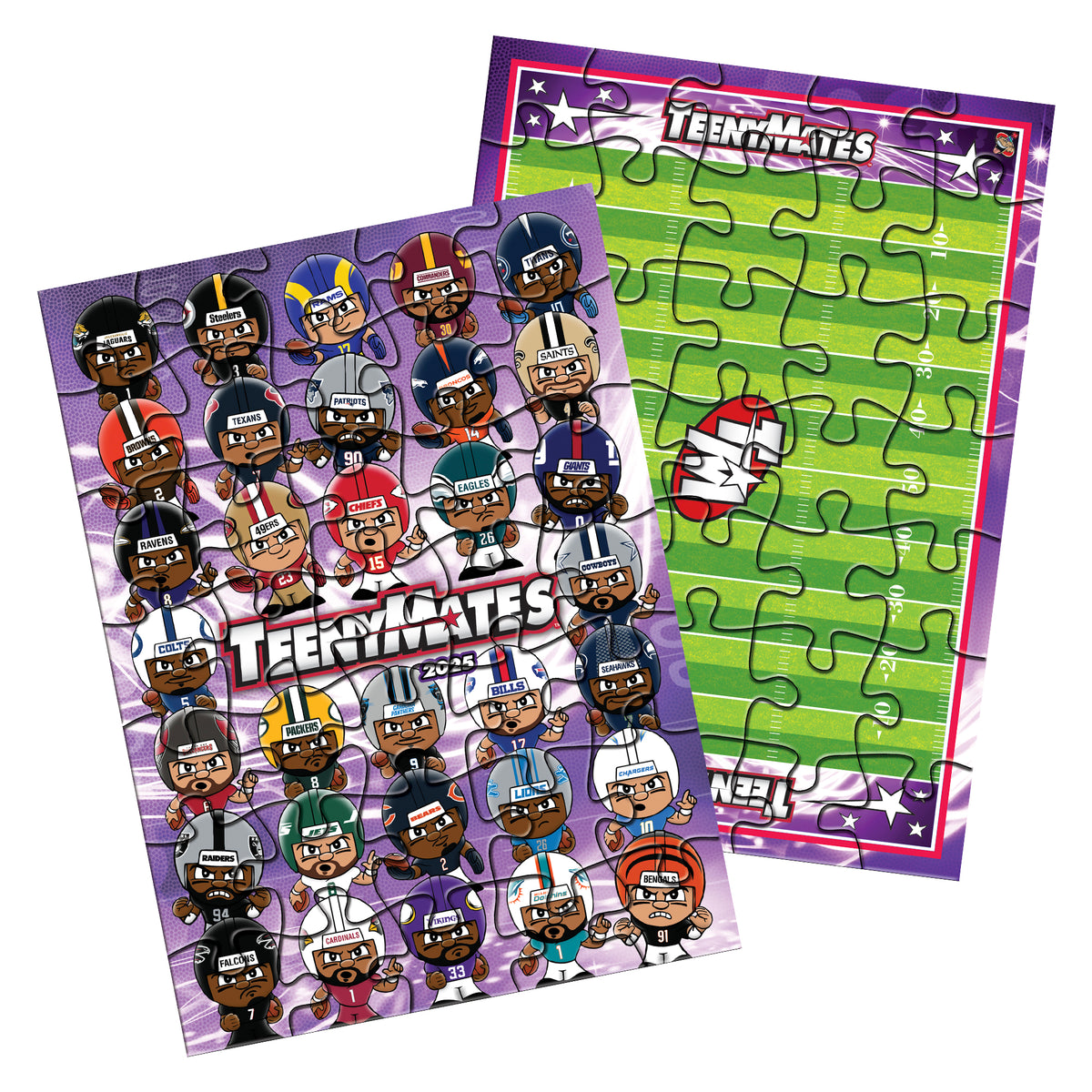 NFL TeenyMates 2025 Gravity Feed Display 32ct